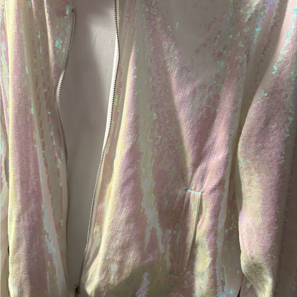 Hayley Paige sequin bride bomber - Picture 5 of 12